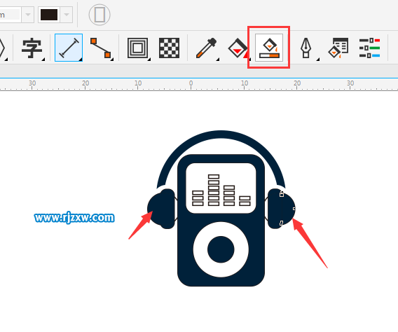 苹果手机耳机图标怎么画出来