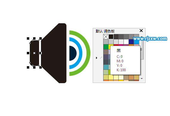扬声器图形符号怎么设计画出来