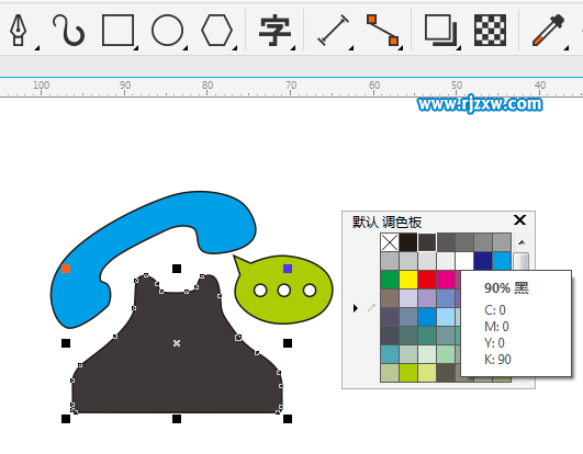台式电话图标怎么设计
