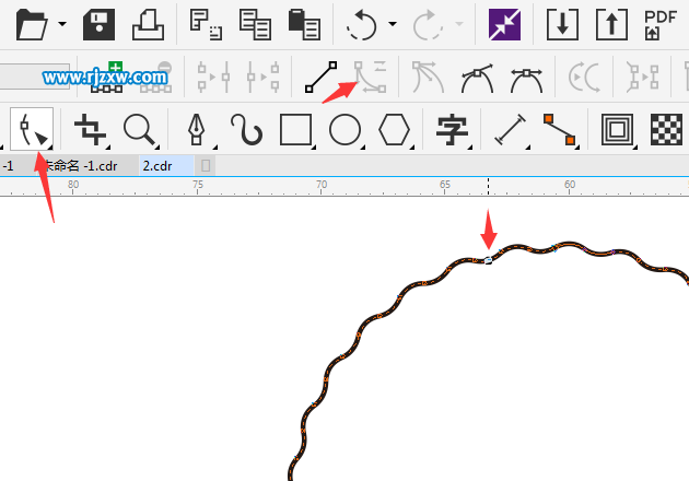 CDRX8设计山水标志的方法