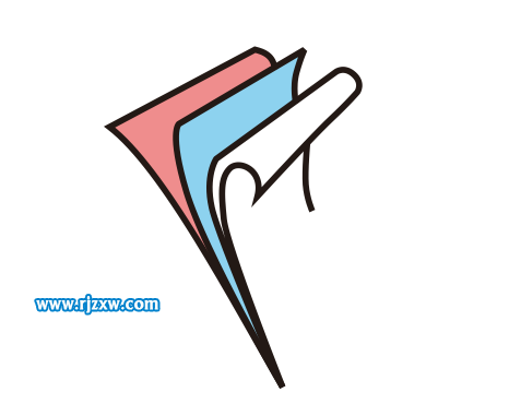 CDRX8制作翻书主题LOGO设计