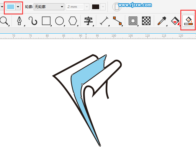 CDRX8制作翻书主题LOGO设计