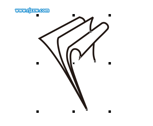 CDRX8制作翻书主题LOGO设计