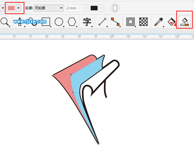 CDRX8制作翻书主题LOGO设计
