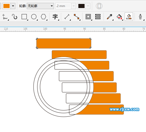 CDRX8制作钱币金币图标的教程