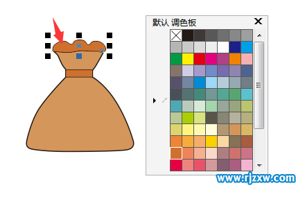 CDRX8制作钱袋标志的方法