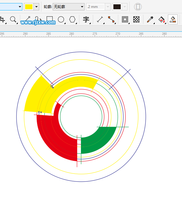 CDRX8制作360度旋转标志的方法