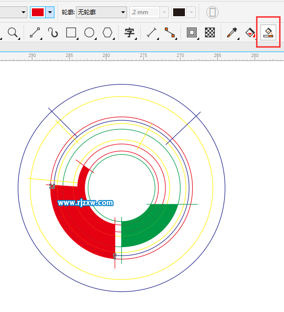 CDRX8制作360度旋转标志的方法
