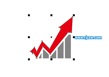 CDRX8制作股票上涨图标设计教程