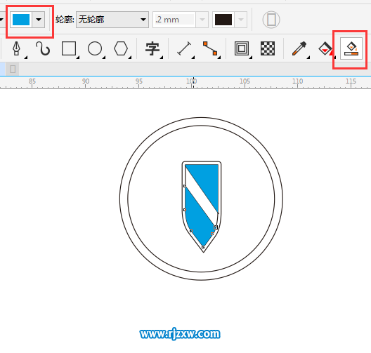 CDRX8设计别克标志图文教程