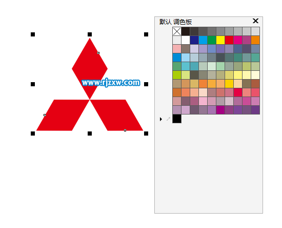 CDRX8制作三凌汽车标志教程