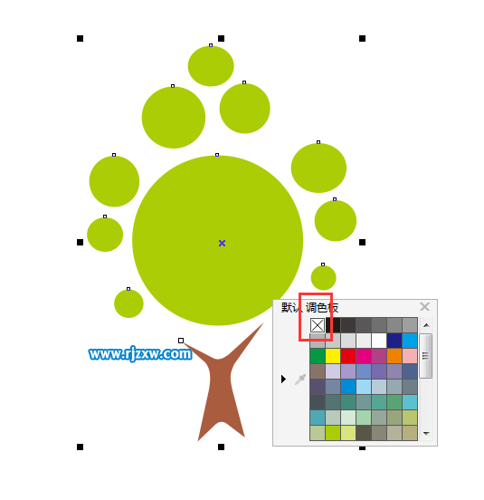 一个简单的小树图标设计