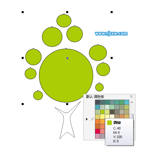 一个简单的小树图标设计