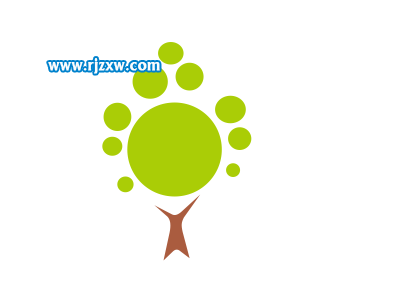 一个简单的小树图标设计