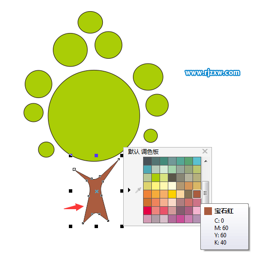 一个简单的小树图标设计