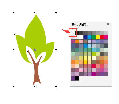 CDRX7设计小树简笔画教程