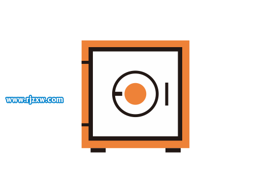 CDR设计卡通保险柜