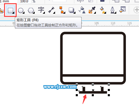 CDR怎么绘制电脑显示器图标