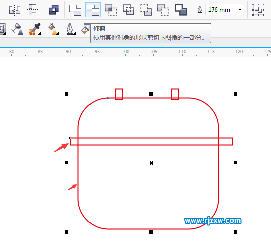 卡通电饭煲图标CDR制作