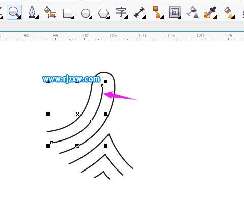 CDR怎么制作指纹扫描图案