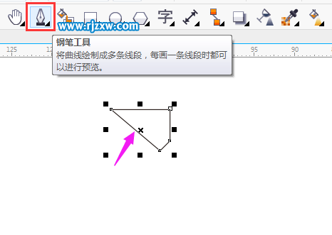 CDR制作彩带图标