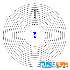 CDR做出等距离的同心圆的几种方法