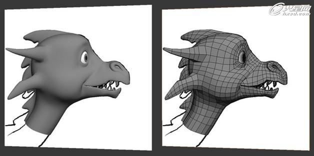 3DSMAX卡通角色设计之小恐龙