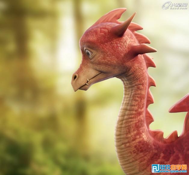 3DSMAX卡通角色设计之小恐龙