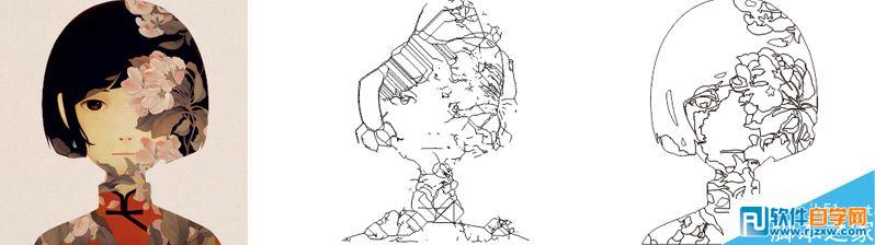 coreldraw图片转线条