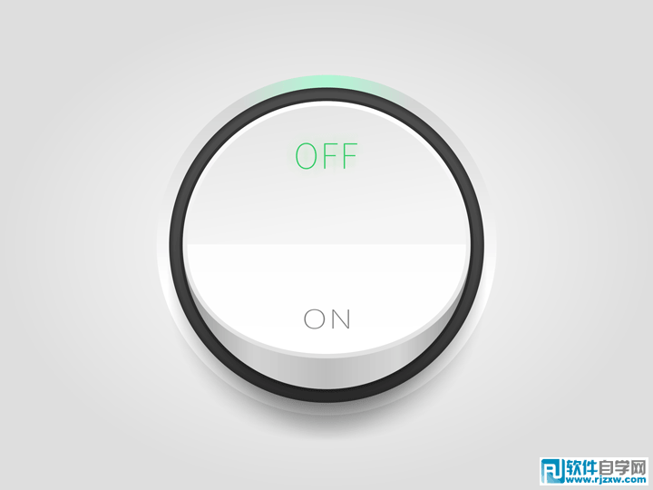 017.CorelDRAW设计立体风格的UI开关讲解