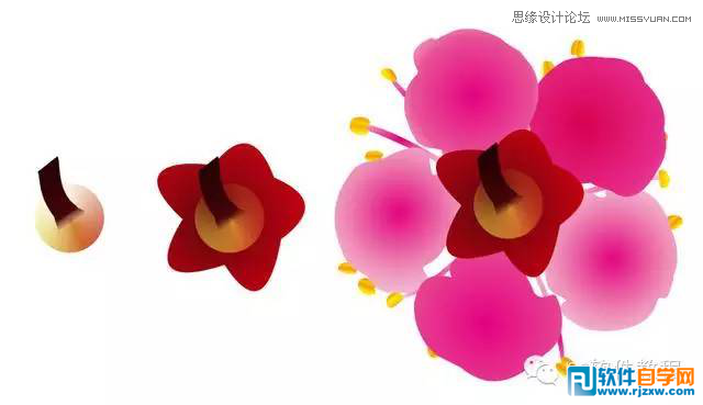 012.CorelDraw绘制梅花图讲解