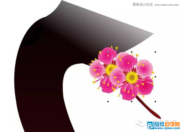 012.CorelDraw绘制梅花图讲解