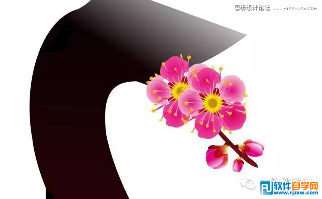 012.CorelDraw绘制梅花图讲解