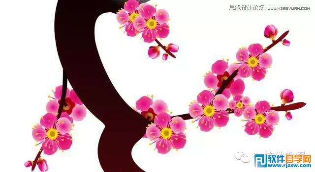 012.CorelDraw绘制梅花图讲解