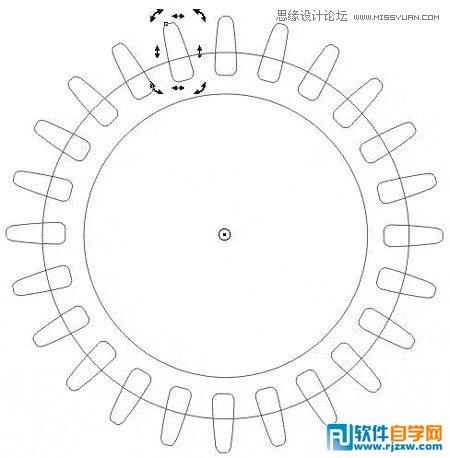 010.CorelDRAW设计立体齿轮讲解