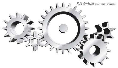 010.CorelDRAW设计立体齿轮讲解