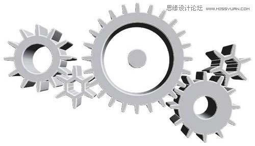 010.CorelDRAW设计立体齿轮讲解