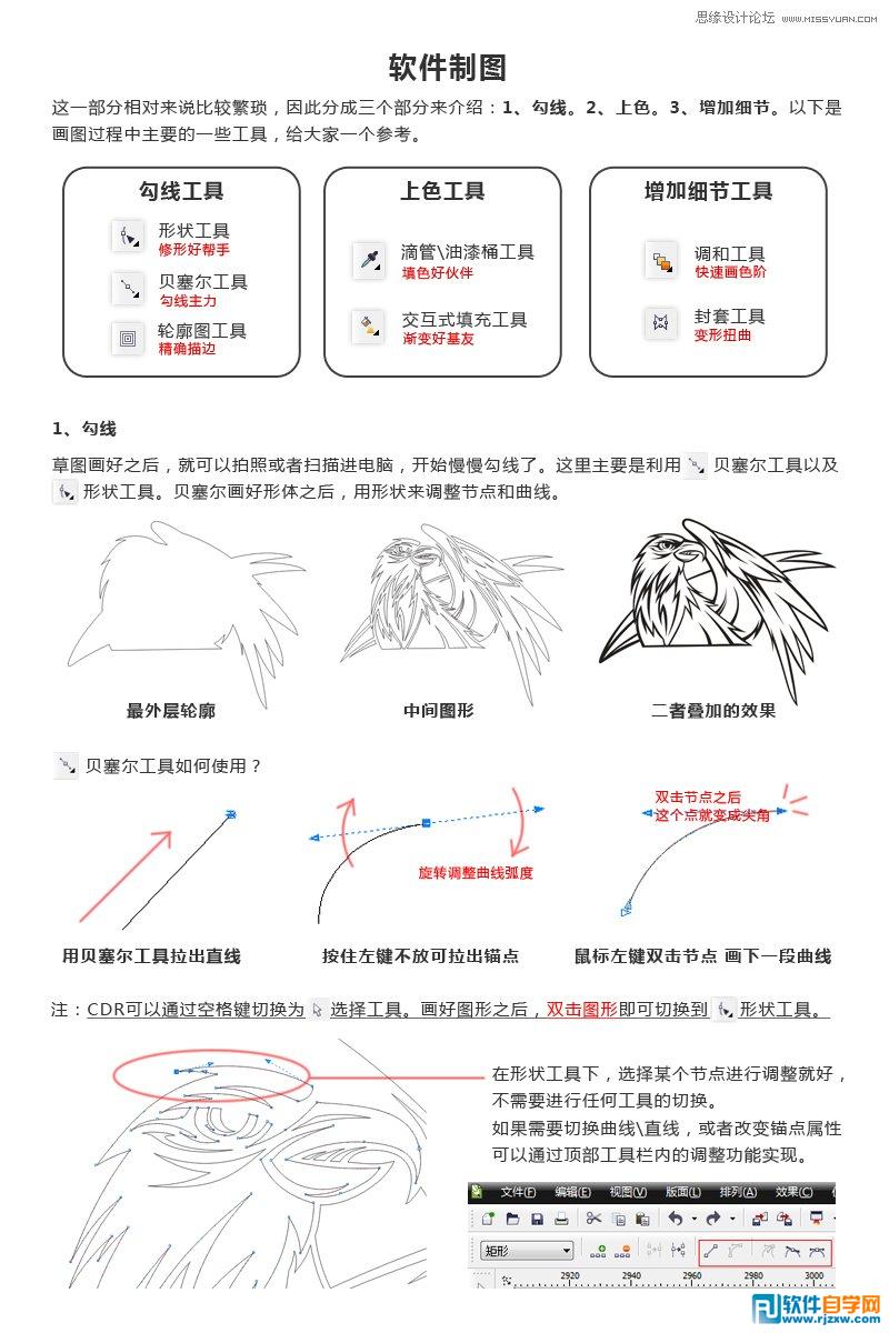 01.怎么绘制鹰的标志讲解