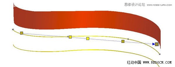 制作圣诞节的红丝带