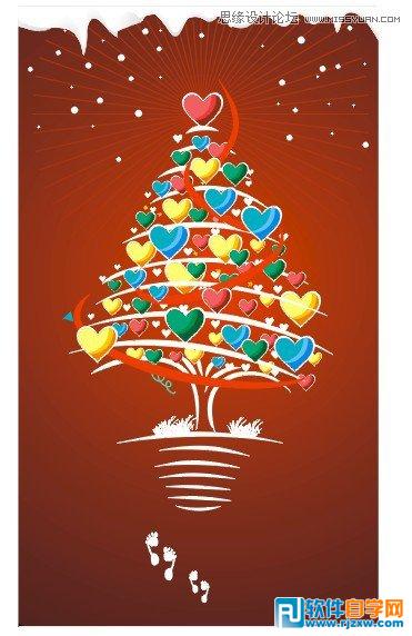 设计时尚的圣诞节贺卡