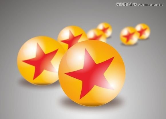 教你用CorelDraw设计金色质感小球