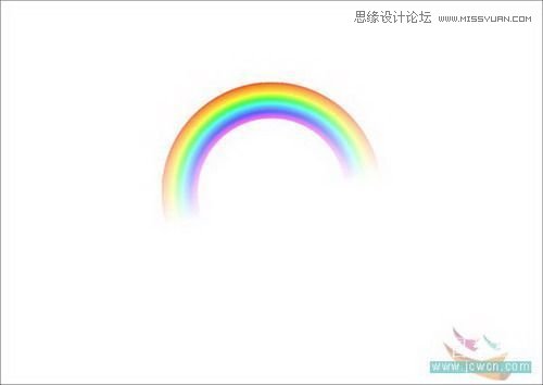 用CorelDraw交互式调和工具制作卡通彩虹