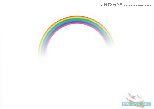 用CorelDraw交互式调和工具制作卡通彩虹