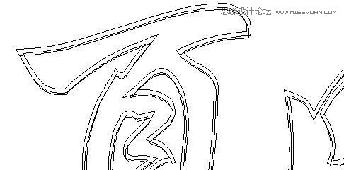 用CorelDraw简单制作凹印立体字