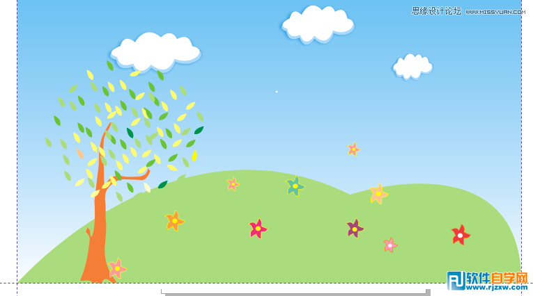 用CorelDraw X4设计卡通桌面壁纸