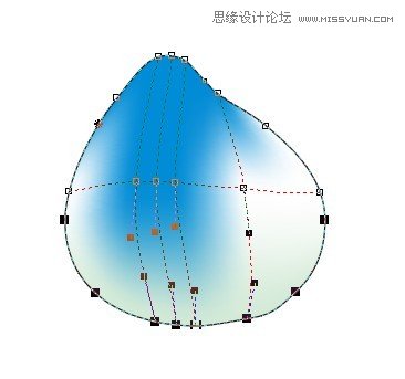 用CorelDRAW X5的网状填充设计桃子