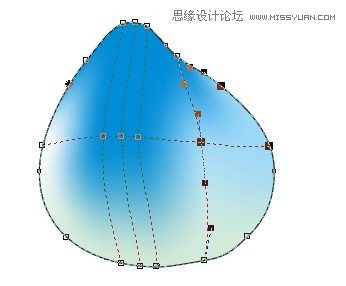 用CorelDRAW X5的网状填充设计桃子