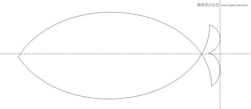 使用CorelDRAW X6的圆形工具绘制小鱼