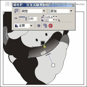 CorelDRAW X7设计方格型的卡通玩偶