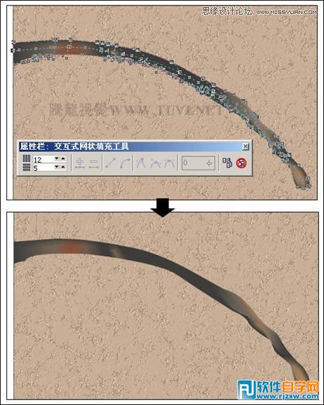 CorelDRAW X7设计中国风梅雀图